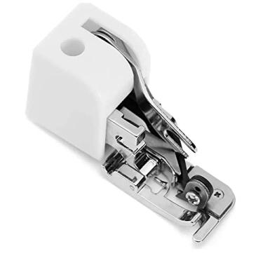 Imagem de Cryfokt Calcador de Cortador Lateral Durável para Máquina de Costura Universal, Corte Afiado e Travamento, Aço Inoxidável ABS, 1 Peça