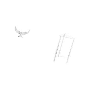 Imagem de Fenteer Estatueta de Resina com Detalhes Minimalistas de Acrílico em Forma de Anjo Moderno para Decoração de Escritório, Quarto E Sala de Estar