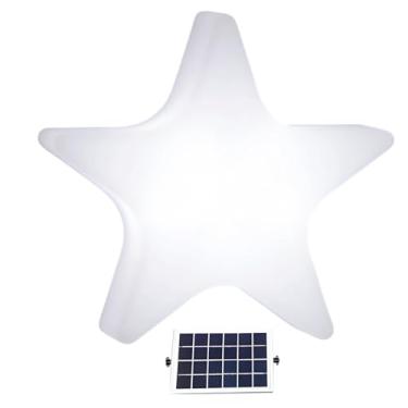 Imagem de Luzes de jardim em forma de estrela alimentadas por energia solar, 16 cores, 4 modos, lâmpadas de gramado externas à prova d'água com controle remoto, 15,8 × 3,22 cm