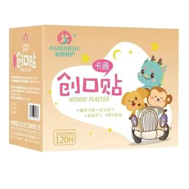 Imagem de Bandagem Curativo Infantil, 120 Peças, Desenhos Animados, À Prova D'água, Respirável, para Vacinas e Pequenos Ferimentos