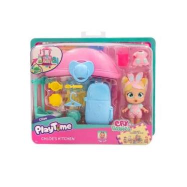 Imagem de Boneca Infantil Cry Babies Playtime Cozinha da Chloe Multikids - BR246