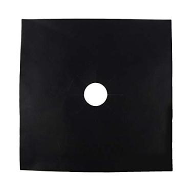 Imagem de Capa de queimador de fogão a gás, pano de fibra de vidro, 6 peças antiaderentes forros de queimador de fogão, protetores de fogão a gás, protetor de fogão a gás para lava-louças fácil de limpar,