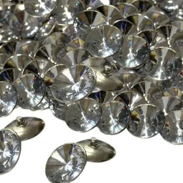 Imagem de Botões Capitonê Strass Tipo Cristal 30 Unidades - HRShop