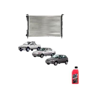 Imagem de Kit Radiador Palio Strada 96> + Aditivo Radiador Paraflu 01L Rosa