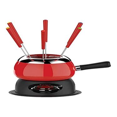 Imagem de Conjunto de Fondue, 11 peças, Vermelho,Euro