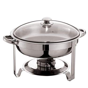 Imagem de Rechaud Redondo 5 Litros com Tampa de Vidro, 831LGL-01, Euro Home