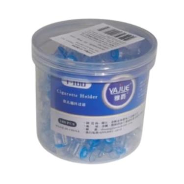 Imagem de Yajue Piteira Descartável para Parar de Fumar, Filtro de Cigarro T-100, Reduz Nicotina e Odor, 100 Unidades