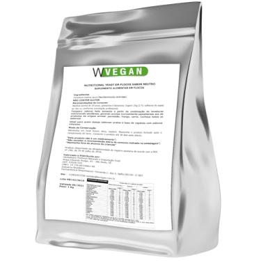 Imagem de WVegan Levedura Nutricional em Flocos Sabor Gorgonzola, 1Kg, Vegana, Sem Glúten, Rica em Proteínas e Vitaminas Nutritional Yeast