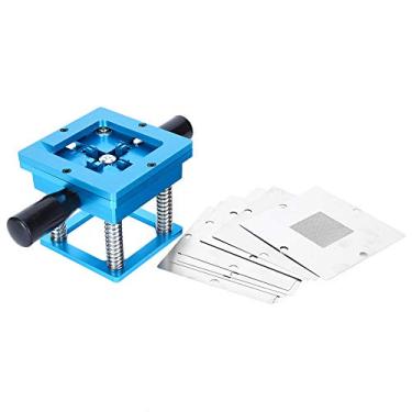 Imagem de YWBL-WH Kit de Estação de Reparo de Solda de Reballing Leve, Estação de Lata de Planta de Reballing de Liga de Alumínio para Chip de Telefone Móvel, Com Malha de Aço Universal