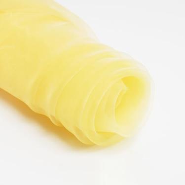 Imagem de Tecido de organza transparente por quintal, tecido de organza Bolt Bridal Sheer Tulle Fabric, rolo de tecido de organza de seda para decorações de festa de casamento cortina de pano de fundo (tamanho