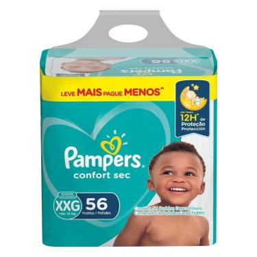 Imagem de Fralda Pampers Confort Sec XXG 56 Unidades – Fortbag