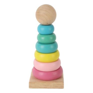 Imagem de Brinquedo Educativo De Madeira Cone De Encaixe Unik