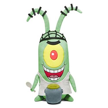 Imagem de Kidrobot Bob Esponja Calça Quadrada Kamp Koral Plankton 13" Hugme Shake Action Pelúcia Vibratória