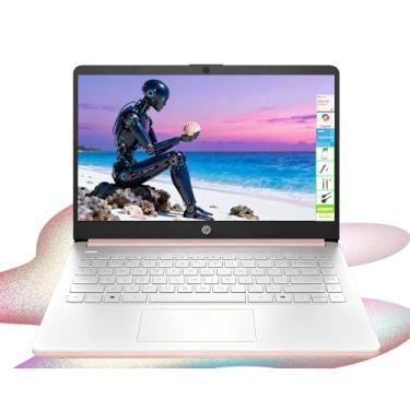 Imagem de HP Laptop HD de 14 polegadas, CPU Intel Dual Core, 8 GB de RAM, 64 GB eMMC, leve e bateria de 12H, design elegante com várias portas, webcam/microfone para empresas/estudantes/turistas, Microsoft 365