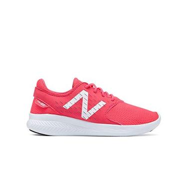 Imagem de New Balance Tênis de corrida infantil Coast V3, Rosa/branco, 6 Medium US Big Kid