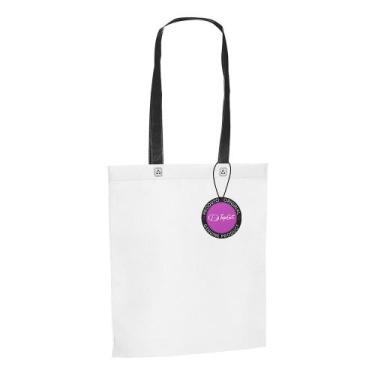 Imagem de Sacola Ecobag em TNT Premium 33x39cm Termo Selado Sisco TopGet, Preto