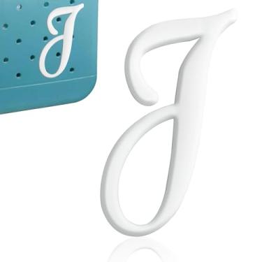 Imagem de CTOHN Berloques de letras para bolsa Bogg, acessórios decorativos de inserção de letras do alfabeto para bolsa de praia, Plástico, Sem Pedra Preciosa