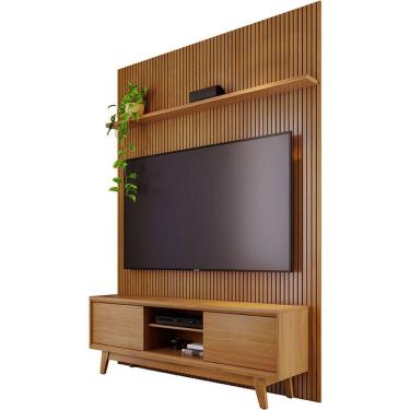 Imagem de Painel Para Tv 65 Polegadas Composição Bancada Nilo Cumaru