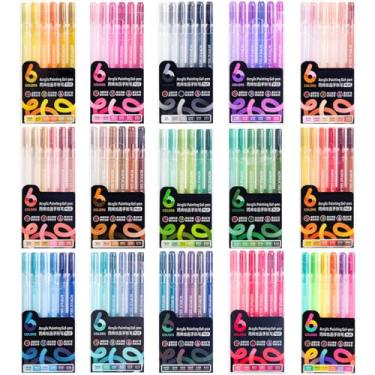 Imagem de Orqihod Conjunto de canetas de gel de acrílico de 90 cores com ponta fina de 1,0 mm, caneta de gel de desenho para livros de colorir adultos, pintura, escrita, diários, material estudantil