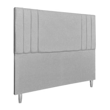 Imagem de Cabeceira Casal 1,60m Viena Linho Cinza Dal Poz Estofados