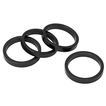 Imagem de KIMISS Espaçador de Fone de Ouvido de Bicicleta de Liga de Alumínio, 4 Unidades para Bicicletas de Montanha e Estrada, Arruelas de Haste de Garfo Dianteiro de 28,6 Mm (#1)