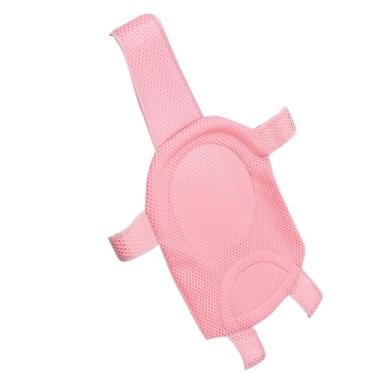 Imagem de Generic Rede de Banho para Bebês, Suporte de Malha Confortável e Antiderrapante Com Proteção para Coluna para Recém-nascidos, Rede de Assento de Banho Ajustável para Segurança na Banheira, 38,2 X 26,4 pol., Branco (Rosa)