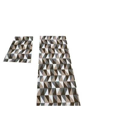 Imagem de Conjunto de passadeira de cozinha antiderrapante (Dallas Caramelo)