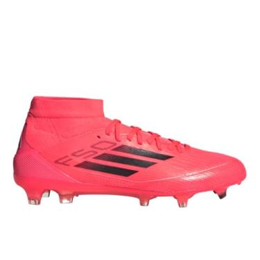 Imagem de adidas Tênis feminino F50 Pro Mid Football Boots Firm Ground, Turbo/Aurora Preto/Platina Metálico, 36