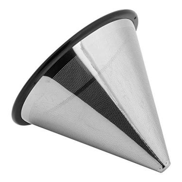 Imagem de GLOGLOW Filtro de café Gotejador de café Com Malha de Camada Dupla, Prata, 3,9 X 3,5 Polegadas, Seguro para Máquina de Lavar Louça YJ-99A3 Em Aço Inoxidável Nan