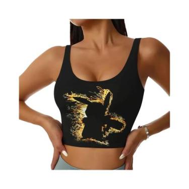 Imagem de Sutiãs Esportivos Personalizados Para Mulheres Pikachu De Alto Impacto