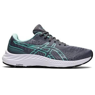 Imagem de ASICS Tênis de corrida feminino Gel-Excite 9, Sheet Rock/Oasis Green, 36