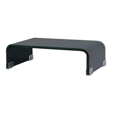 Imagem de Mesas de console, mesas de encaixe, suporte para TV/monitor, mesa de centro de vidro transparente para armário de sala de estar, mesa lateral de café, mesas de canto (cor: 01) (3)