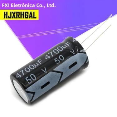 Imagem de 10 peças 50v4700uf 4700uf50v 18*35 50v 4700uf 18x35 capacitor eletrolí