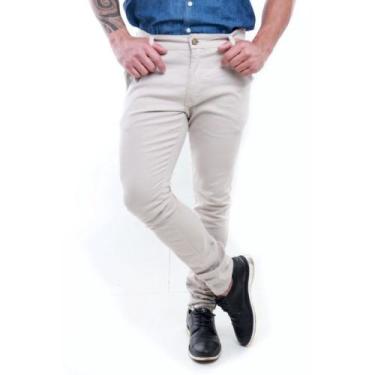 Imagem de Calça Social Masculina Executiva - Mitchelgutto, Gelo, 40