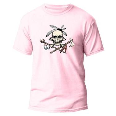 Imagem de Camiseta Algodão Premium Estampa Digital Índio Caveira Foice - Pavesi,
