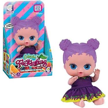 Imagem de Boneca coleção frutinhas uva - cotiplas, Colorido