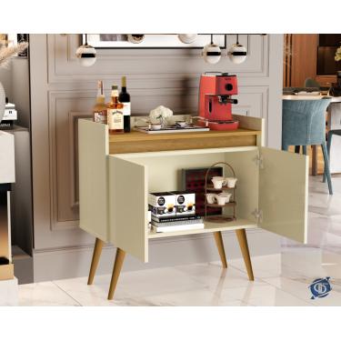 Imagem de Aparador Cantinho do café 2 Portas Luxo Pés Palito cores - Comprar Moveis em Casa