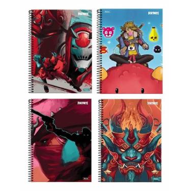 Imagem de Caderno Espiral Capa Dura 10x1 - 200 Folhas - Fortinite - Foroni