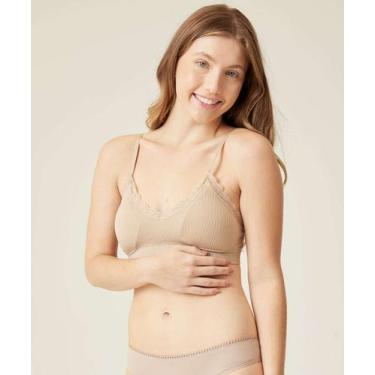 Imagem de Sutiã Top Com Bojo Removível Renda Marisa-75534, Bege, GG