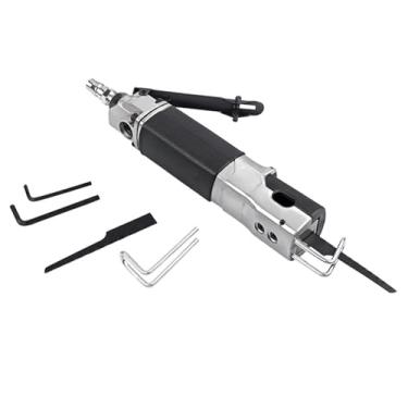 Imagem de Serra Reciprocante Pneumática de Ar 90PSI 9000BPM Elétrica Portátil para Metal Alta Durabilidade em Liga Alumínio Corte Eficiente Placas Plástico Fibra Vidro e