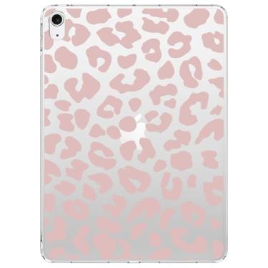 Imagem de VibrantFruitique Capa para iPad (A16) 11ª geração 2025 27.9 cm/10ª geração 2022 11,9 polegadas, 10ª geração 27.7 cm, capa traseira de acrílico rígido com estampa de leopardo rosa empoeirado para