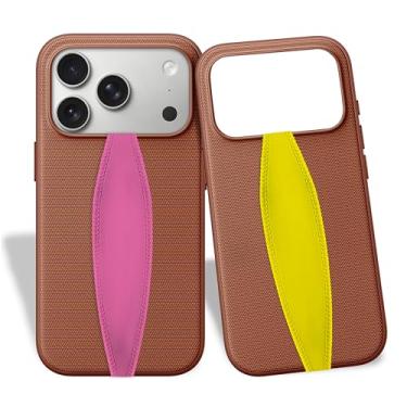 Imagem de Switchbands Alça universal para celular | Pacote com 2 | Alça de mão reversível para capas de telefone como suporte de alça de telefone | Manuseamento seguro por alça de telefone confortável - rosa e amarelo