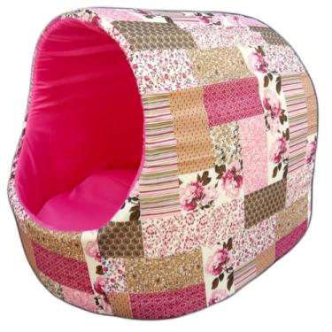 Imagem de Cama De Cachorro -Macia Aconchegante e Quente Para Inverno-Tamanhos M, G, GG(Rosa Estampado,EXTRA GRANDE)