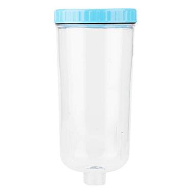 Imagem de Gaiola de plástico para animais de estimação Ainoli 900ML, alimentador de água suspenso especial, suprimentos para garrafas de água para cães pequenos e gatos (Azul)