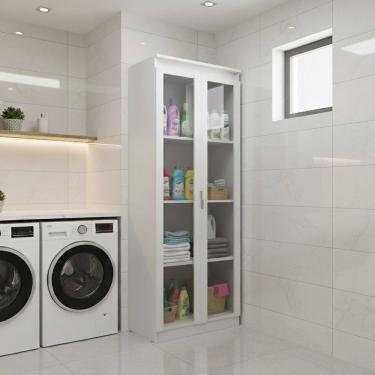 Imagem de Armario Multiuso 2 Portas com Vidro AM3111 Tecno Mobili