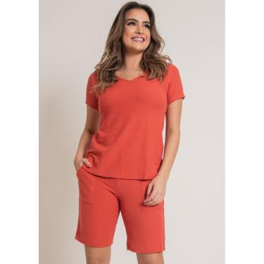 Imagem de Shorts Pau a Pique Básico Telha