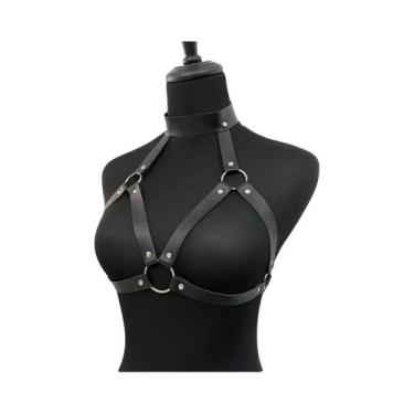 Imagem de Sutiã Gótico Sexy Com Cinto De Bondage Para Mulheres, Suspensórios, Ro