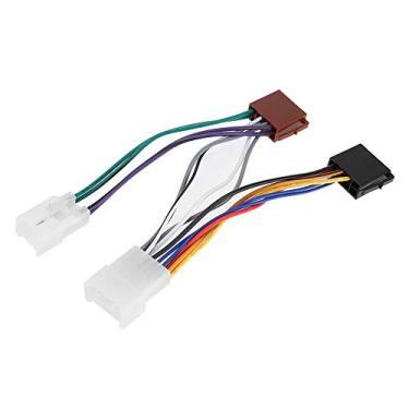 Imagem de Chicote de fiação iso para carro, conector de linha de áudio, linha de conexão interior, chicote de fiação iso profissional, adequado para yaris 2011-2013