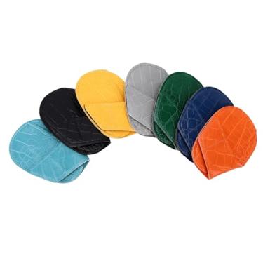 Imagem de Luocute 7 Peças de Capas para Cabeça de Taco de Golfe, Capas Protetoras de Ferro Em Couro PU Com Fecho Magnético, [forro de Veludo de Fácil Acesso para Conjunto de Tacos de Golfe, 4,53