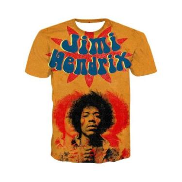 Imagem de Camiseta Unissex Adulto E Infantil 3D De Cantor De Rock Punk Casual Co